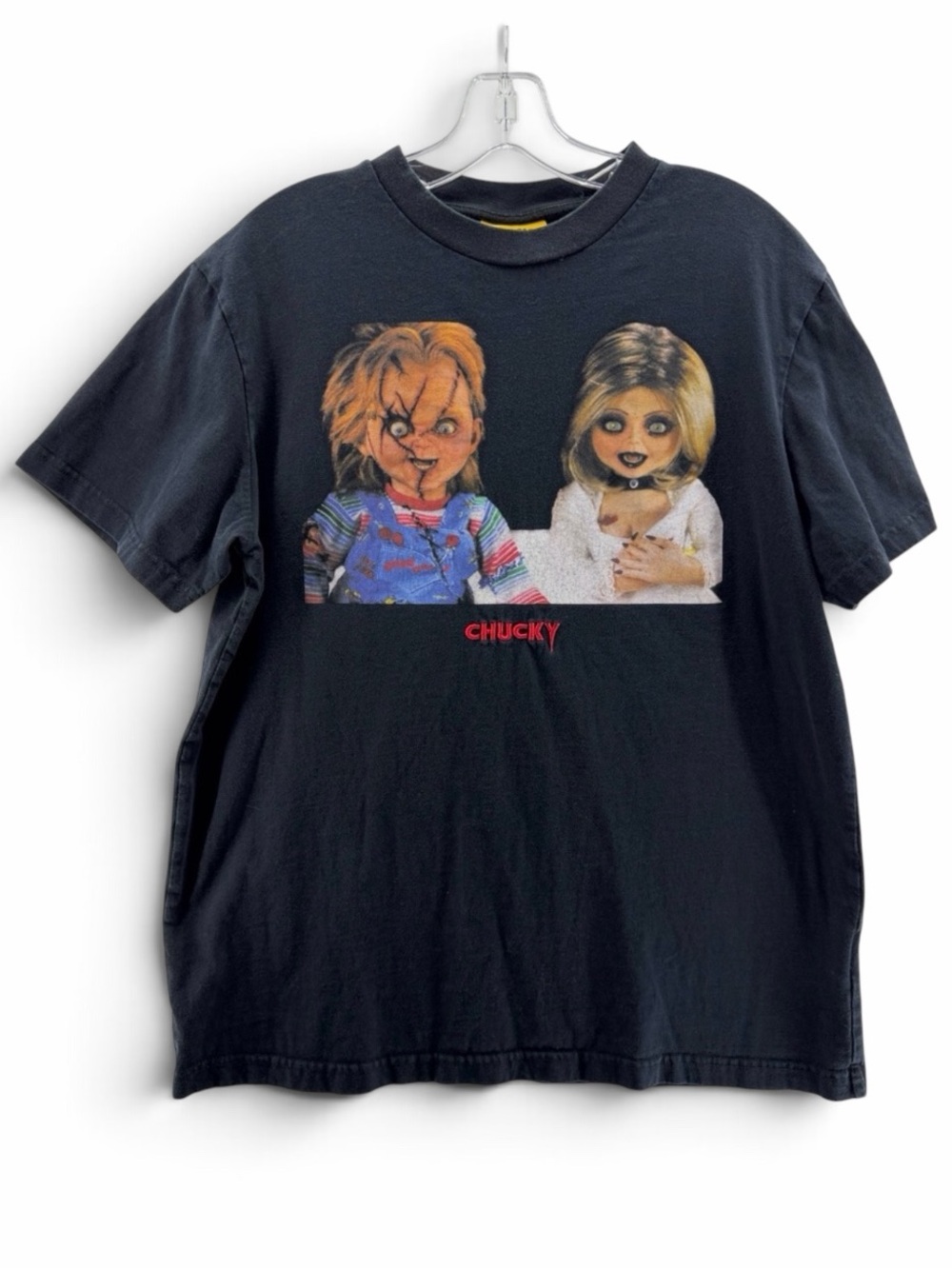Chucky/Bride of Chucky/Child’s Play Black Graphic Y2K Tee Size Medium